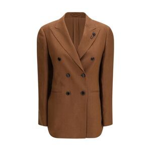 Lardini Women Double-Breasted Linen Blazer
